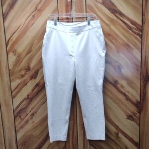 Spanx On-the-go Women's Slim Straight Jeans Capri White Size L